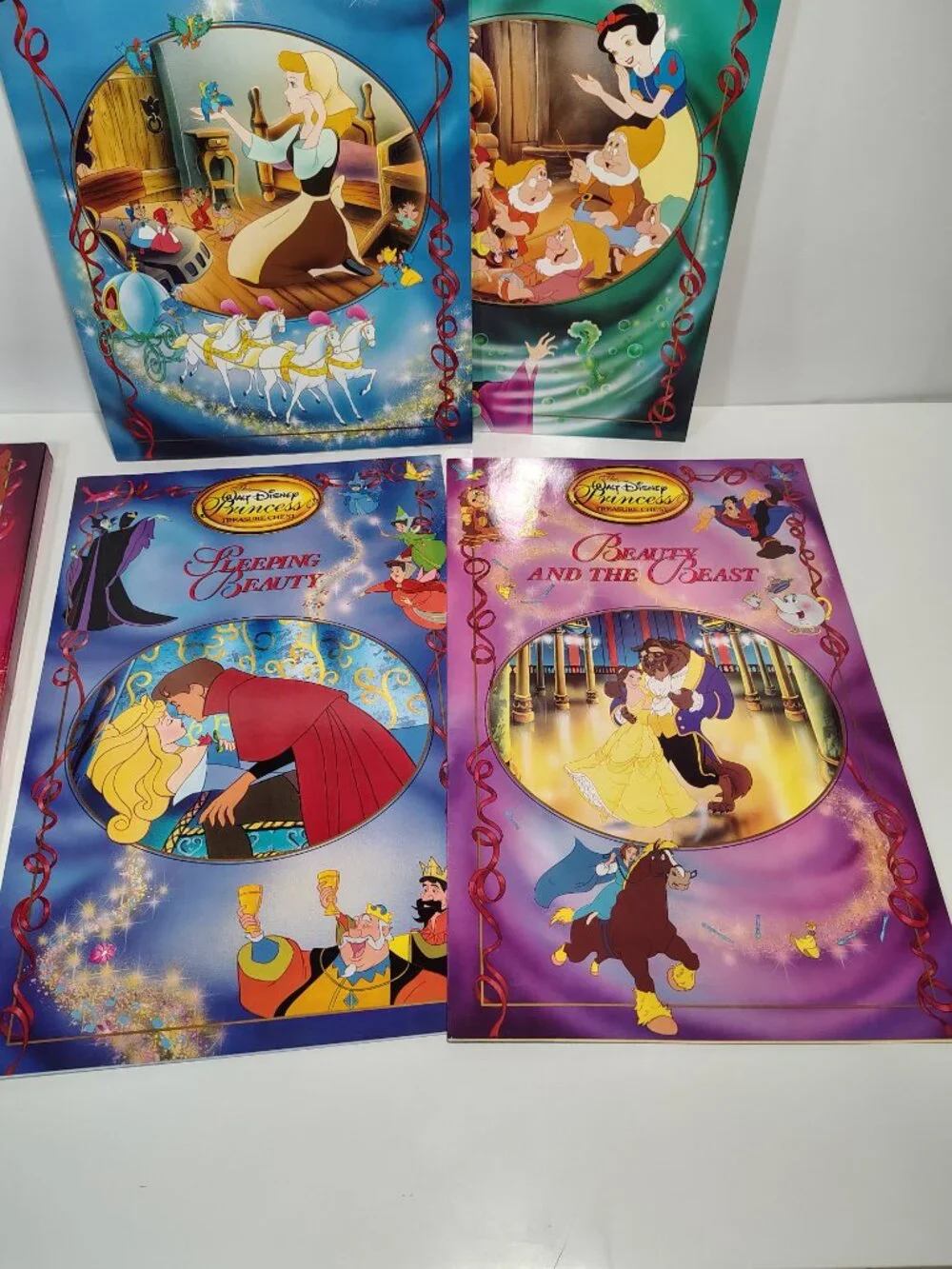 1993 The Walt Disney Princess Treasure Chest Box Set Vintage Picture Books